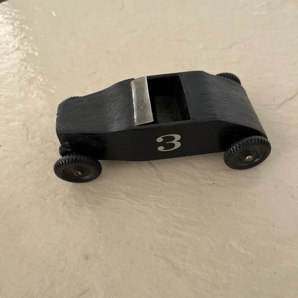 Wooden race, car, vintage for the collector